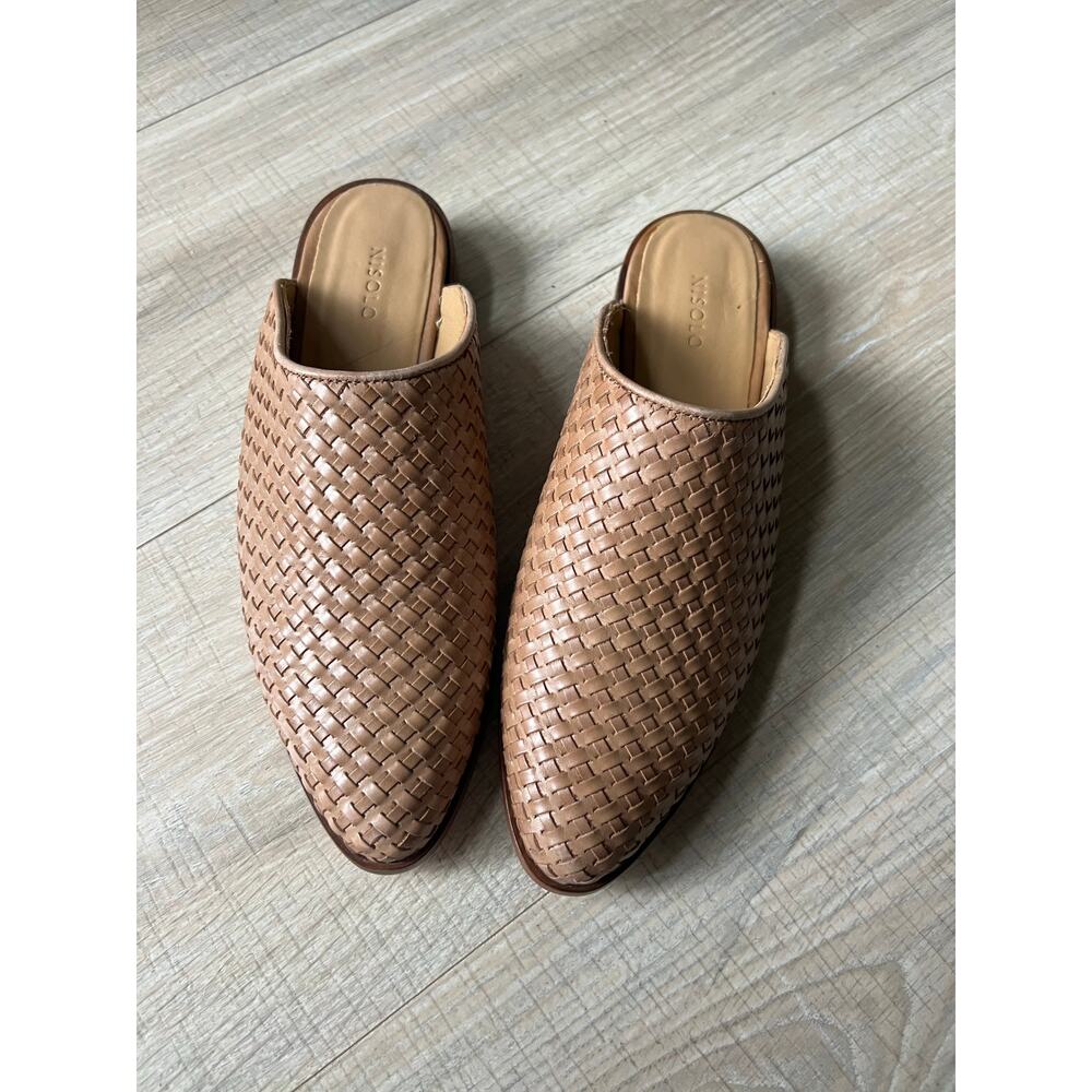 NEW AMA woven mule size 8 almond Nisolo